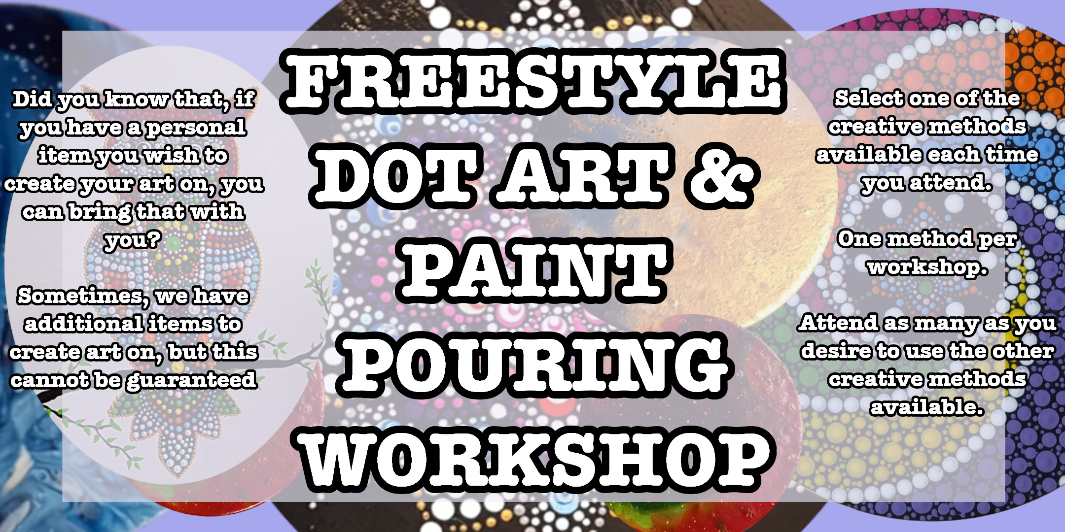 Mandala and dotting free-style workshops