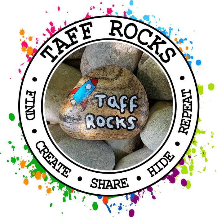Paint splash Taff Rocks logo