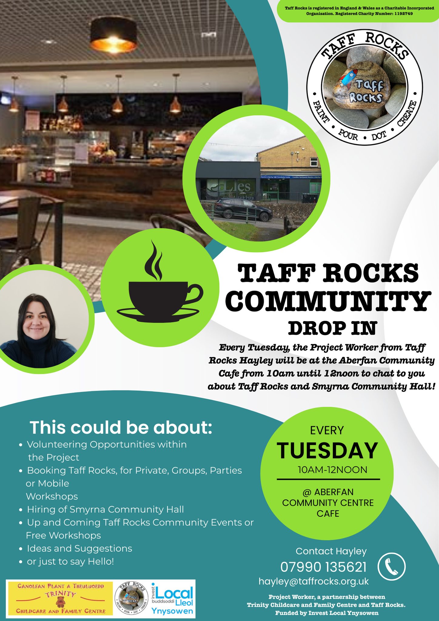 Taff Rocks Community Drop in poster